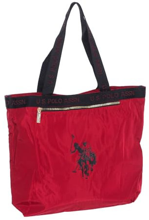 U.S. Polo Assn. BEUN55843WN1 Einkaufstasche für Damen, granatrot, One size