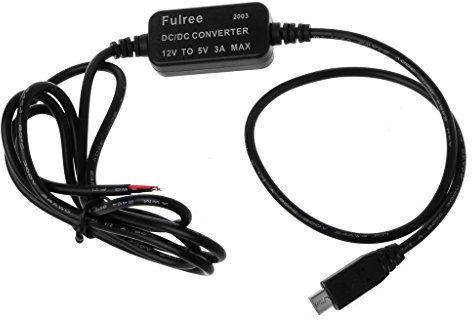 Chargeur de voiture Micro USB Sortie 12 V vers 5 V 3 A Convertisseur d'alimentation pour DVR Véhicule Electronique Stéréo