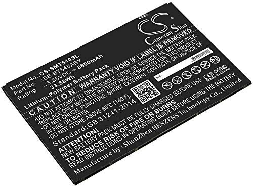 TECHTEK Batterie 8800mAh Compatible avec [Samsung] SM-T540, SM-T545, SM-T547, SM-T630, SM-T630B, SM-T630N, SM-T630U, Tab Active Pro, Tab Active Pro 10.1 remplace EB-BT545ABY FBA