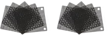 5PCS PVC Fan Dust Filter Cuttable for PC Dustproof Case Computer Cover 50mm Computer Dust Filter Fan Filter Grille Metal Frame Fan Computer Case Fan Hole Screen Radiator Screw Cut