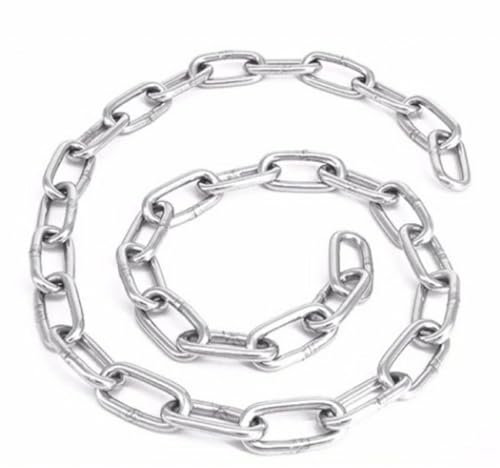 IkErna 304 Edelstahlkette Durchmesser 3,0 Mm, Hochleistungskettenglieder Für Zauntor, Länge 5–10 M/Length 6M