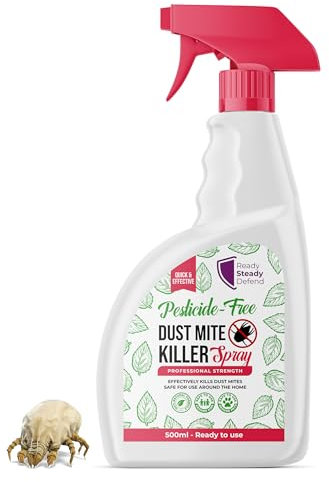 Dust Mite Killer Spray 500ml - Advanced Pesticide-Free Formula, Professional Strength for Home Use, Eco-Friendly, Effectively Targets Dust Mites and Various Insects, Safe and Powerful Pest Control