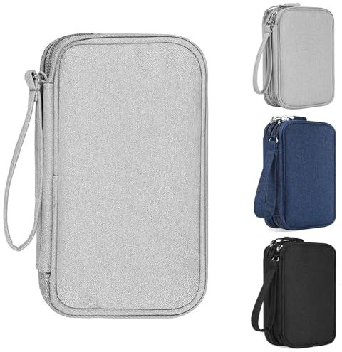 Bolsa Organizadora de Cables Universal - Accesorio de Viaje Multifuncional para Cable de Carga y Banco de Energía USB