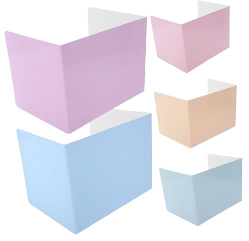 STOBOK 5stücke Teiliges Desk Divider Für Schüler Multifunktionale Seitige Trennwand Für Privatsphäre Im Klassenzimmer Einfache Installation Modernen Macaron-Farben