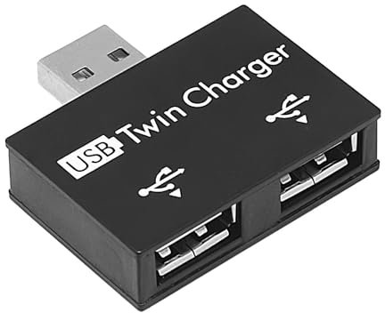 Doppio Adattatore USB | Hub USB A 2 Porte | Convertitore Hub Multiporta Per Telefono | Adattatore Hub Per Laptop A 2 Porte | Strumento Di Espansione Di Ricarica Facile Da Trasportare