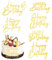 TIESOME Happy Birthday Cake Topper,6 Stück Happy Birthday Tortendeko Geburtstagstorte Deko Gold Cake Toppers für Geburtstagstorten, Happy Birthday Topper, Tortendeko Gold, Cake Topper Geburtstag