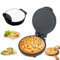 Electric Baking Pan, 1200W Indoor Pizza Oven with Non Stick Surface, Dual Heating Elements, Opens 180 Degrees, 26cm Electric Pancake Maker for Making Pizzas, Arabic Bread, Quesadillas