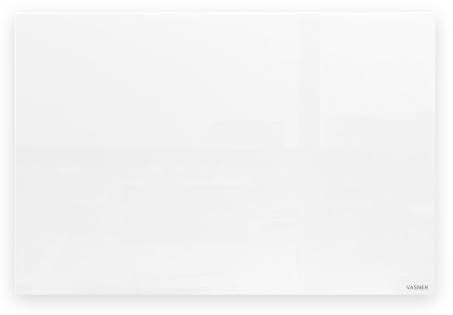 VASNER Citara G – Glas Infrarotheizung 300-900 W, Made in Germany, rahmenlose Elektroheizung Wandmontage, flach & elegant, Glasheizung energieeffizient mit IP44 Schutz, für Bad & Wohnräume (700 W)
