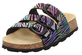 Superfit Mädchen FUSSBETTPANTOFFEL Schwarz 0040