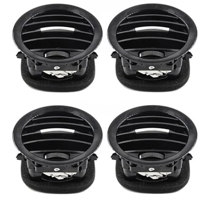 Bocchetta dell'aria condizionata Compatibile Con Opel Per CORSA D | 2007 -2015 Griglia Uscita Dell'aria A/C Per Cruscotto Interno Auto 13417363 2201099(4PCS Chrome)