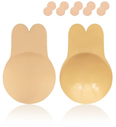 Klebe BH Push Up Ohne Träger Rückenfrei für Große & Kleine Brüste Damen | Trägerlos und unsichtbarer,für rückenfreie Kleider und Brautkleider.für Damen Hautfreundlich,unsichtbar, wiederverwendbar.