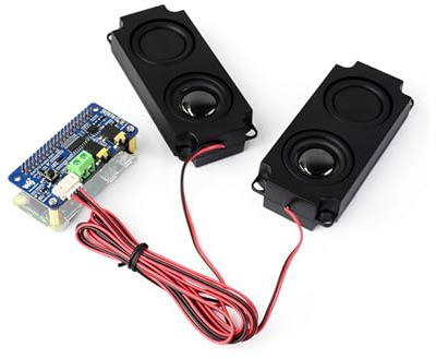 Scheda audio DA7212 I2S compatibile con Raspberry Pi 5/4/3B+/Zero 2W/Zero W, doppi microfoni integrati, jack per cuffie da 3,5 mm, AUX, intestazione altoparlante, supporta codifica/decodifica stereo