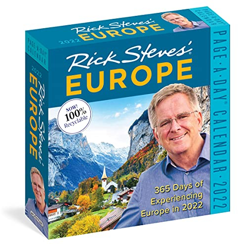 2022 Rick Steves Europe Color Page-A-Day Calendar: 365 of Experiencing Europe in 2022.