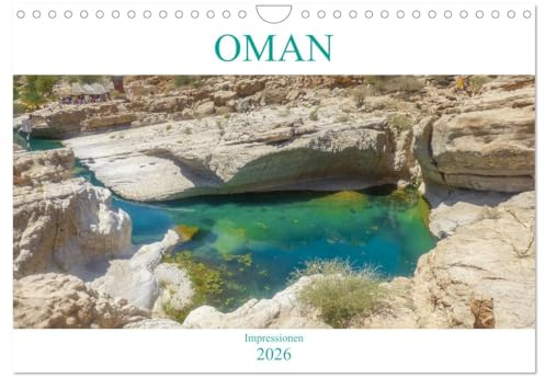 Oman - Impressionen (Wandkalender 2026 DIN A4 quer), CALVENDO Monatskalender: Der Kalender entführt Sie in den zauberhaften Oman und zeigt Ihnen Bilder wie aus 1001 Nacht. (CALVENDO Orte)