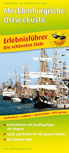 Mecklenburgische Ostseeküste: Erlebnisführer mit Informationen zu Freizeiteinrichtungen auf der Kartenrückseite, GPS-genau. 1:180000