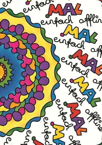 Mal einfach offline: Mandala-Malbuch mit Kurzanleitung zum digitalen Selbermachen