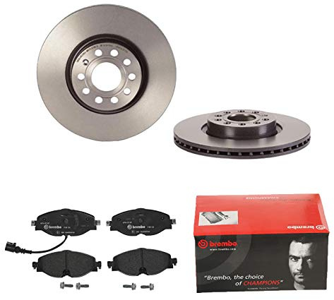 Bremsen Set Bremsscheiben Bremsbeläge Brembo vorne VW Golf SKODA Octavia A3