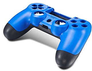 Coque de remplacement complète pour manette PS4 ancienne version JDS-001 JDS-010 JDS-011 (bleu-noir)