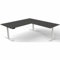 Kerkmann Schreibtisch Move 3 elektr. höhenverstellbar BxT 200x220cm + Anbautisch anthrazit