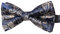 HISDERN Fliege Herren Bereits Gebunden Verstellbar Schleife Paisley Fliegen für Männer Hochzeit Anzug Smoking, Blaue & Gold