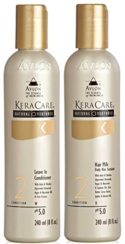 Avlon Keracare Natural Textures Leave-In Conditioner 240 ml mit Haarmilch 240 ml