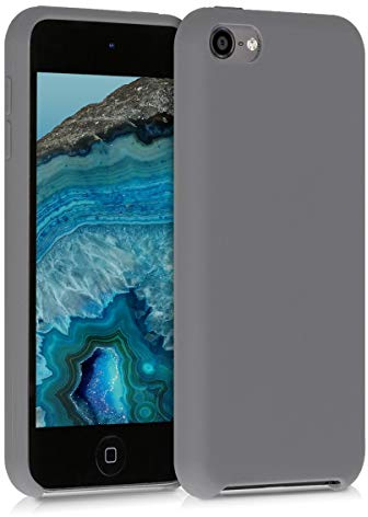 kwmobile Schutzhülle kompatibel mit Apple iPod Touch 6G / 7G (6. und 7.Generation) - Hülle Silikon gummiert - Cover Case in Stone Dust