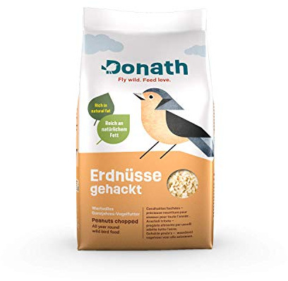 Donath Erdnüsse gehackt - reich an natürlichem Fett - wertvolles Ganzjahres Wildvogelfutter - aus unserer Manufaktur in Süddeutschland - 9 Kg