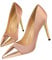 Scarpe con Tacco Alto da Donna per Occasioni Formali da Donna Décolleté con Tacco a Spillo da Ufficio,Rose Gold,38.5 EU
