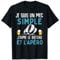 Mec simple apèro bateau à voile volant cadeau voilier humour T-Shirt