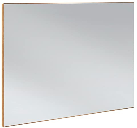 Lomadox Garderobenspiegel Eiche massiv geölt SALACH-64, inkl. Beleuchtung, B/H/T: ca.100/66/4 cm