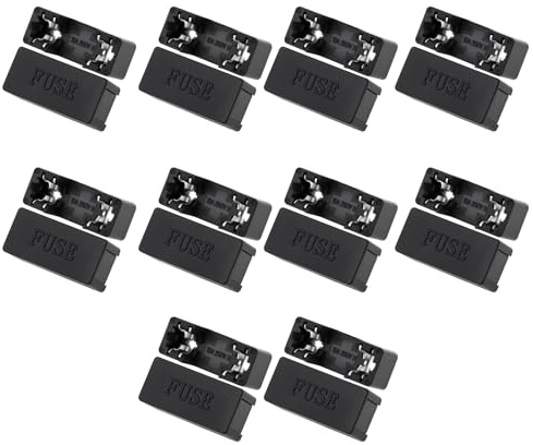Create idea Sicherungshalter für Leiterplatte, geeignet für Keramik- und Glassicherungen, 5 x 20 mm, 10 Stück