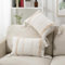 Ruucy Boho Kissenbezüge 2er Set, Makramee Boho Kissenbezug 30x50cm mit Tufted Tassel, Woven Deko Kissenhülle Boho Kissen für Couch Sofa Schlafzimmer Wohnzimmer Auto Büro, Beige