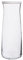 LAV 1x White Lid 1.2L Vera Glass Carafe - Water Wine Juice Fridge Storage Pitcher Jug Set | Bedside Laundry Dispenser Bottle Jar