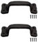 FUXXER® Massive Tür-Griffe, Guss-Eisen, Antik-Design, 140 x 38 mm, 2er Set, schwarz