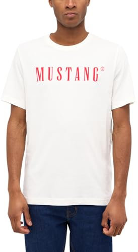MUSTANG Style Austin T-Shirt, Cannoli Cream 2084, S Hommes