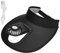 Lüfter-Visierhut, PU-verstellbarer, Schützender USB-Ventilator-Visierhut für Reisen (Schwarz)