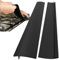 2-Pack Kitchen Silicone Counter Gap Filler,Heat-Resistant Cooker FillersGap Strips,Anti-Stain CookerGap Cover for Kitchen Countertop Easy Clean (Black)