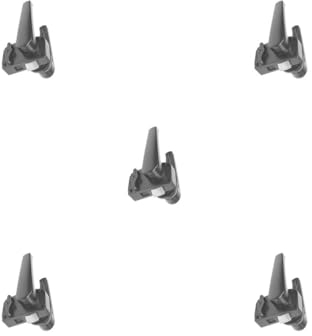 NeaxgeandX 5 Satz von Türschloss RV Wohnwagen WC Badezimmer Türriegel Knopf Modifikation Boot Möbel Reverse Camper Zubehör Teile Schwarz