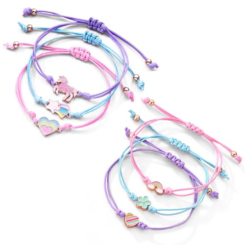 Rhys 6 Stück Armband für Kinder und Mädchen - Schmuck als Geschenk oder Mitgebsel zum Kindergeburtstag