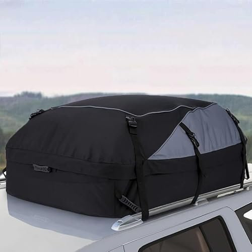 CELECH Auto Dachbox für Ja-guar XF Sportbrake 2010-2016,Faltbare wasserdichte Dachgepäcktasche,Wetterfeste Dachtasche,Tragbar Reisen Dachgepäckträger Tasche, 21 Cubic feet
