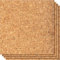Go4Cork Lot de 4 carreaux carrés en liège – 21,6 x 21,6 cm | Carreaux en liège écologique double face de qualité supérieure | Multifonctions pour les travaux manuels, la maison, la salle de classe et
