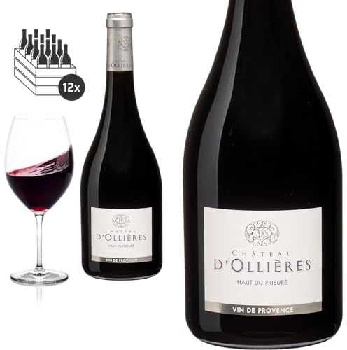 12er Karton 2020 Côteaux Varois en Provence rouge HAUT DU PRIEURE von Château d'Ollières - Rotwein