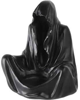 Teelichthalter Halloween Kerzenhalter Sensenmann Kerzenständer Tischdeko Dekoration Kerzenleuchter Vintage Deko Kerzen Ständer Stabkerze Kerzenständer für Wohnzimmer Arbeitszimmer Outdoor