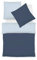 liebling Halbleinen Bettwäsche 155 x 200 + 1 x 80 x 80 cm, Farbe Navy-bleu, Bettbezug aus 50% Leinen & 50% Baumwolle, kühlend & atmungsaktiv, waschbar 60 Grad, Ökotex 100