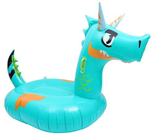 Hohopeti Aufblasbares Schwimmbett Drachenform Tragbare Wasserhängematte Für Erwachsene Design Leichte Und Langlebige Schwimmmatte Für Poolspaß Und Entspannung Im Sommer