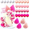 29Pcs Pink Cake Decorations - Pink Cake Balls, Cake Topper Cake Toppers for Women, Foam Ball Cake Toppers for Baby Shower Wedding Anniversary Birthday Party Supplies Decorations (Pink)