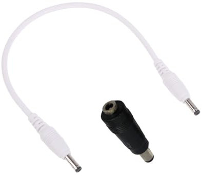 Hrtyvhin Power Supply Cable 3.5x1.35mm Male To Male DCPower Extension Cord For DVR Standalone Monitors Security Camera