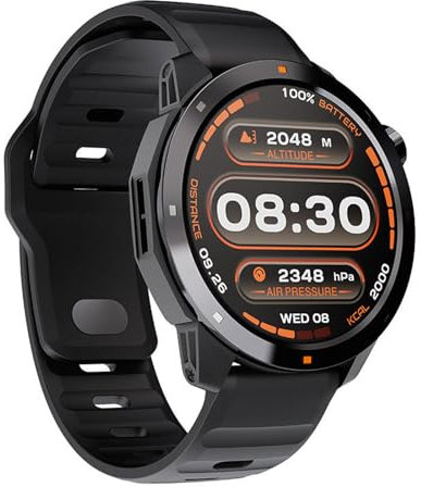 Lixada Orologio Intelligente GPS Sport, GPS Sport Smartwatch Orologio Wireless Talk Bussola Altimetro Barometro Orologio Intelligente