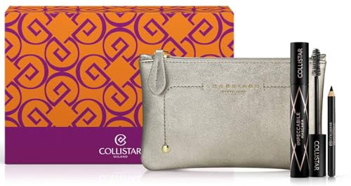 Collistar The Bridge Confezione Regalo Donna Mascara Impeccabile Ricaricabile e Matita Occhi Con Pochette