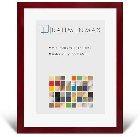 PuzzelMax Puzzlerahmen Bilderrahmen Posterrahmen 50x70 cm Weinrot Gewischt 70x50 cm mit klarem Kunstglas
